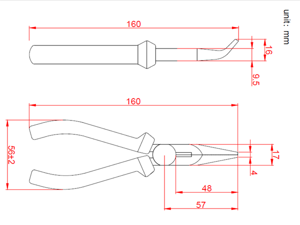 Imagem Alicate Srie 700 HK-703 - Alicate Curvo