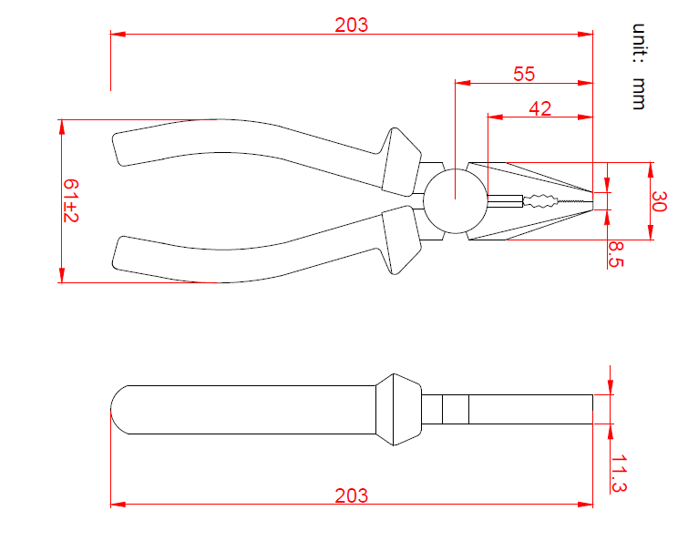 Imagem Alicate Srie 700 HK-705 - Alicate Universal